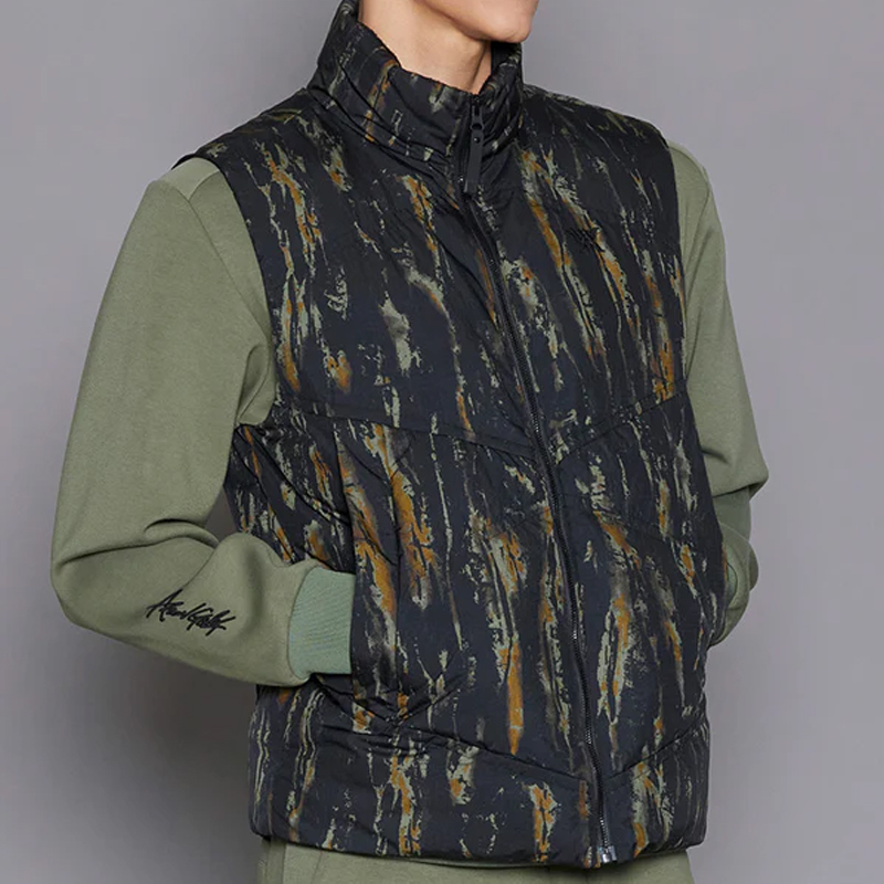 ANEW アニュー MEN WI NEW PATTERN DOWN VEST メンズ ニューパターン