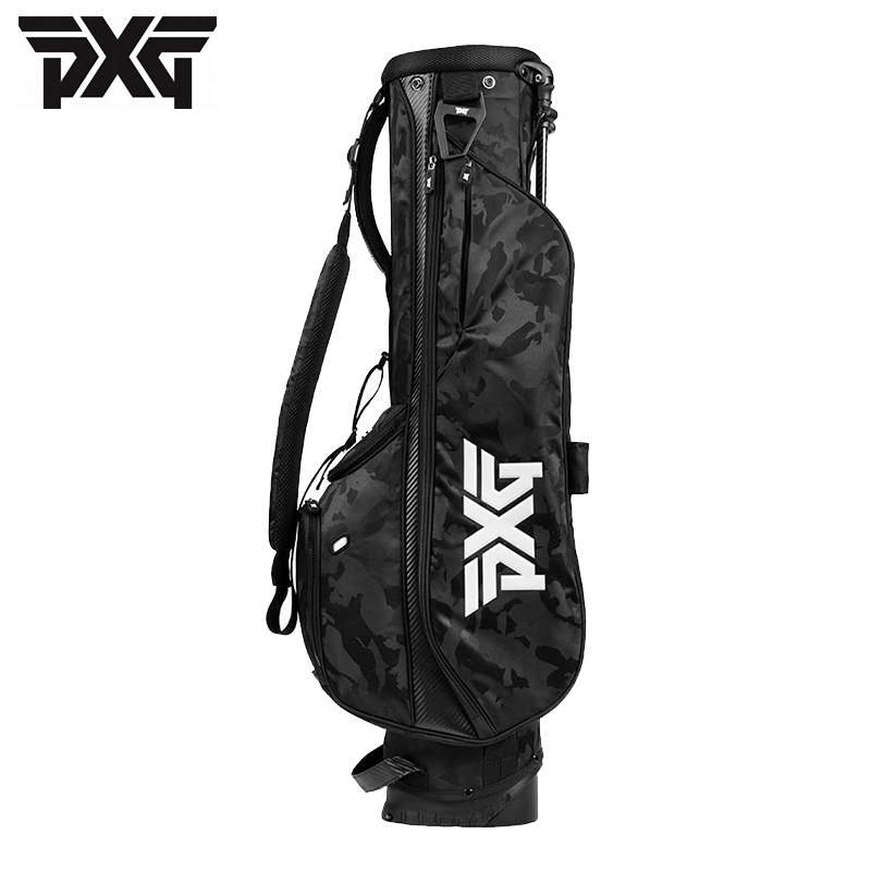 PXG ゴルフバッグ キャディバッグ スタンド式 ブルー 迷彩ゴルフ