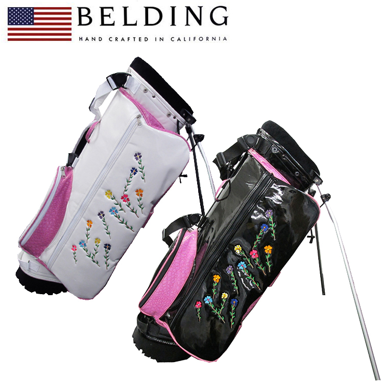 激安セール フラワーズ サンバードスタンドバッグ ベルディング Belding キャディバッグ Hbcb Hbcb 8 5インチ レディース Bag Caddy キャディバッグ カラー ホワイト ピンク Demolition Training