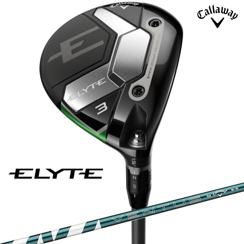 【中古ゴルフクラブ】【未使用品】キャロウェイ ELYTE (エリート) フェアウェイ 2025 (日本仕様) VENTUS GREEN 50 for Callaway 3W【14日間返品OK】 Callaway（キャロウェイ） 【特価/即納】2025 ELYTE エリート