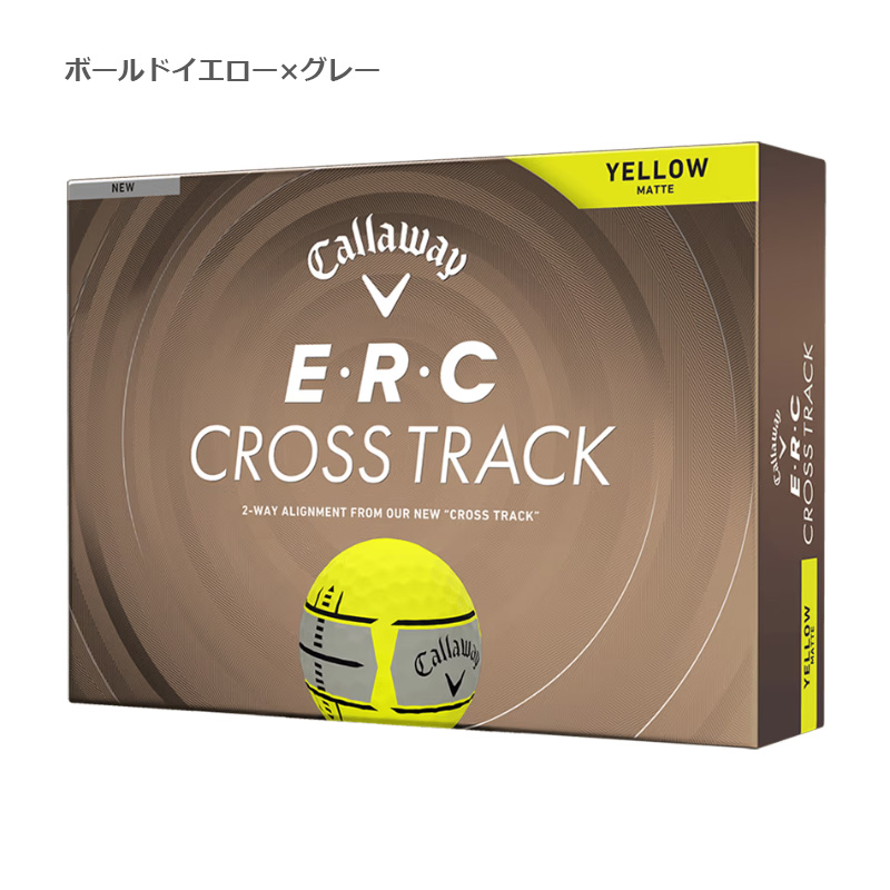 キャロウェイ　ERC　ゴルフボール　サッカーボール　黄　2ダース　新品未使用 Callaway（キャロウェイ） 2026 E・R・C CROSS TRACK ゴルフボール 1