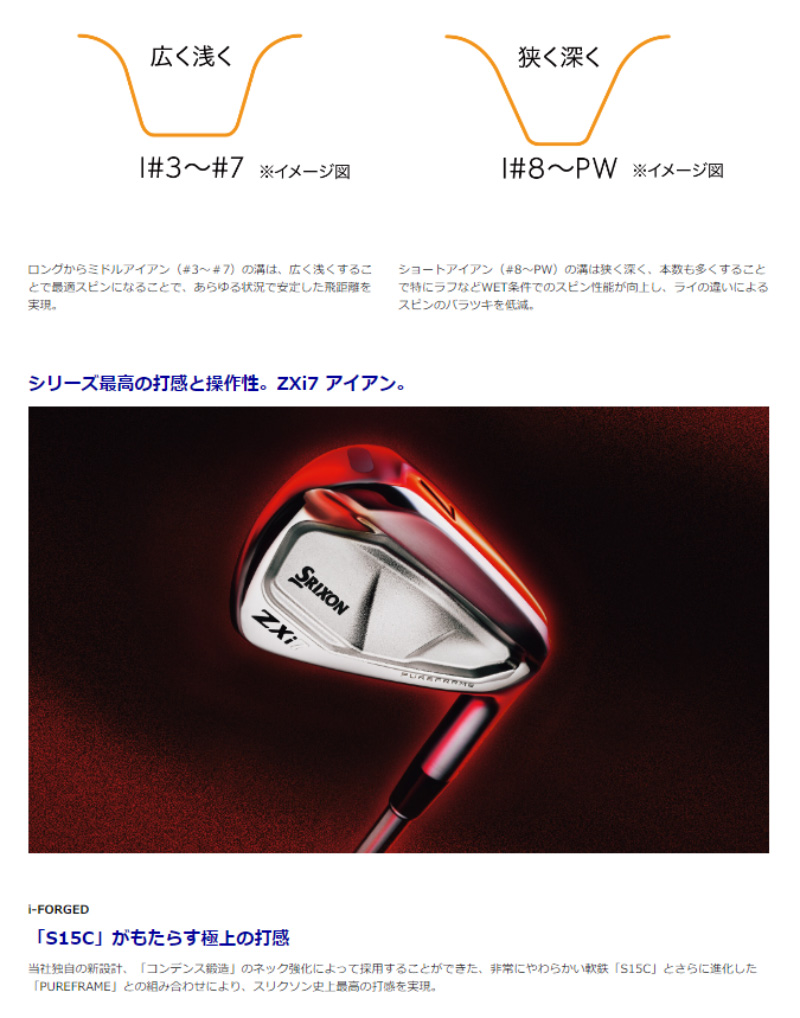 ZX（スリクソン） 【即納】2024 スリクソン ZXi7 アイアン 単品 N.S.