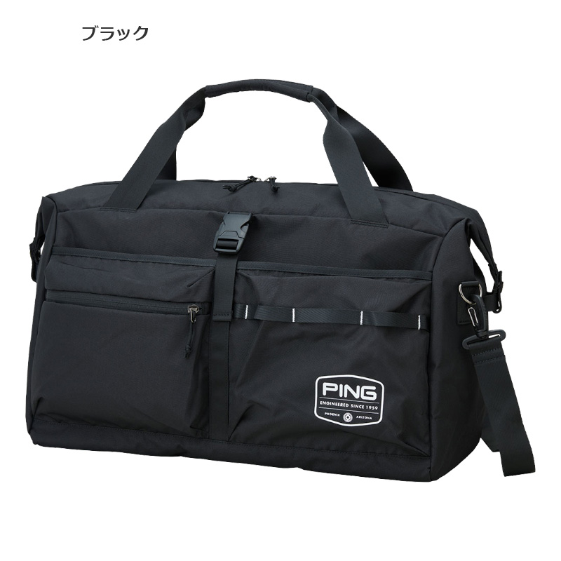 ※値下げしました！※【新品・未使用】PING ゴルフバッグ 黒(ボストンバッグ) PING（ピン） PING 2025 ピンゴルフ ネイティブライト ボストンバッグ