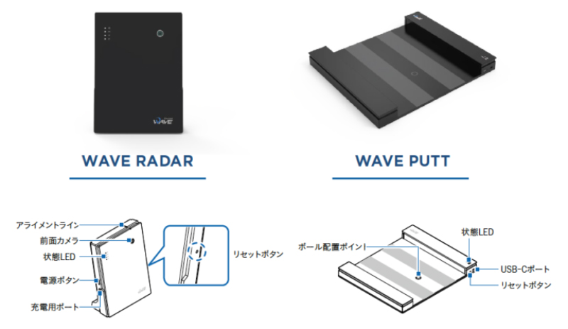 GOLFZON ゴルフゾン WAVE ウェーブ 弾道測定器+パッティング測定器