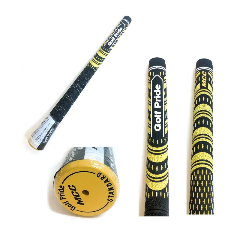 ⑳ゴルフプライド MCC TEAMS ブラック/ゴールド バックライン無 6本 Golf Pride（ゴルフプライド） MCC TEAMS バックラインなし グリップ