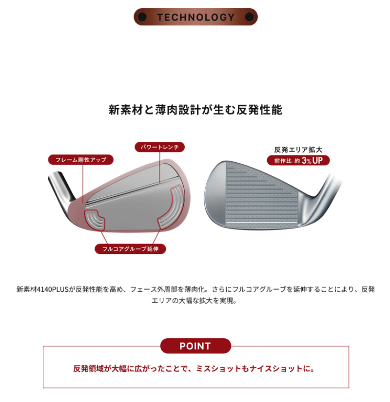 ONOFF（オノフ） 【受注生産品】2026 ONOFF 赤 アイアン 4本セット(I#7