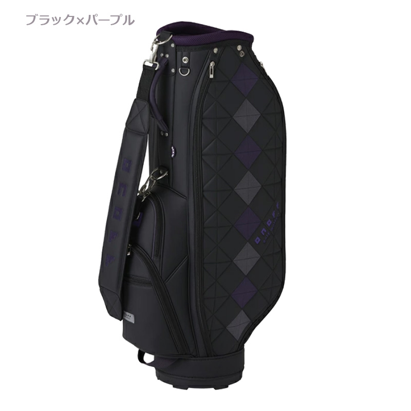 BUN@onoff ブラック多機能式キャディバッグ 送料無料/超美品 ONOFF オノフ（ONOFF） レディースキャディバッグ OB0722 : 二木