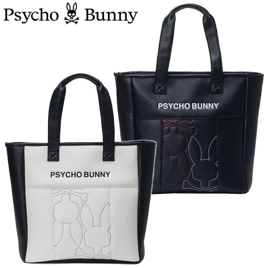 Psycho Bunny（サイコバニー） 【即納】2025 ゴルフ ロゴアート トート