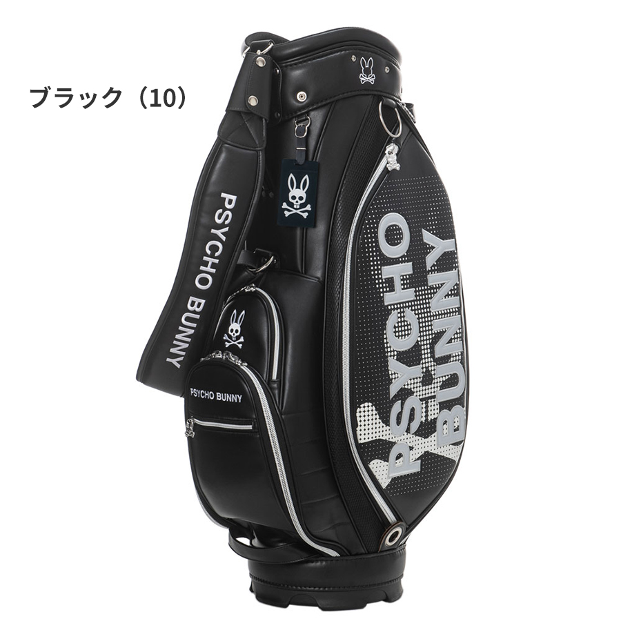 【美品】サイコバニー キャディバック PSYCHO BUNNY ゴルフバッグ Psycho Bunny サイコバニー スポーツ カジュアル キャディバッグ