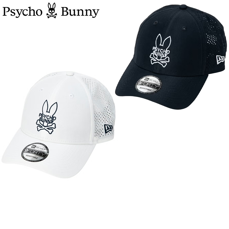 サイコバニー　キャップ (約56.8～60.6㎝)　ホワイト　pbmg652f Psycho Bunny（サイコバニー） 【即納】2026 サイコバニーゴルフ NEW