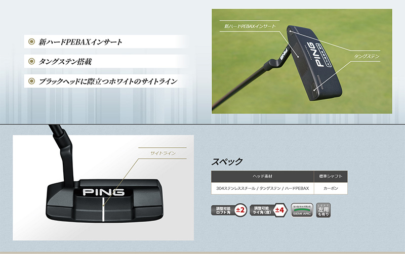 【即納】右用 ピンゴルフ 2023 パター ANSER 2D アンサー 2D 日本