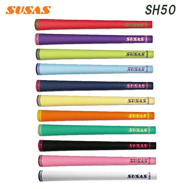 SUSAS ゴルフグリップ　SH50-9-BK 13本セット SUSAS スーサス SH50 グリップ バックライン入り GRIP : Golf