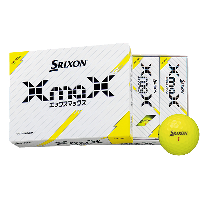 【即納】SRIXON 2024 スリクソン X max エックスマックス ゴルフボール 1ダース (12球入り) 日本正規品 ダンロップ