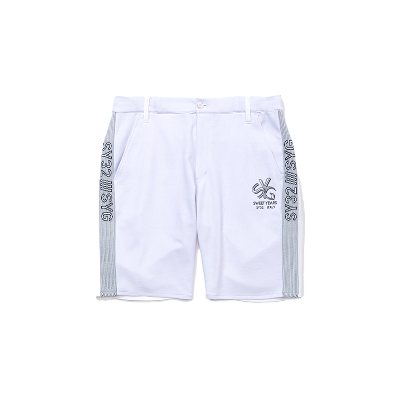 【即納】2024春夏 SY32 GOLF メンズ SYG JQ INTERLOCK SIDE LINE SHORTS SYG-24S11 日本正規品 ハーフパンツ｜golfshop-champ｜03