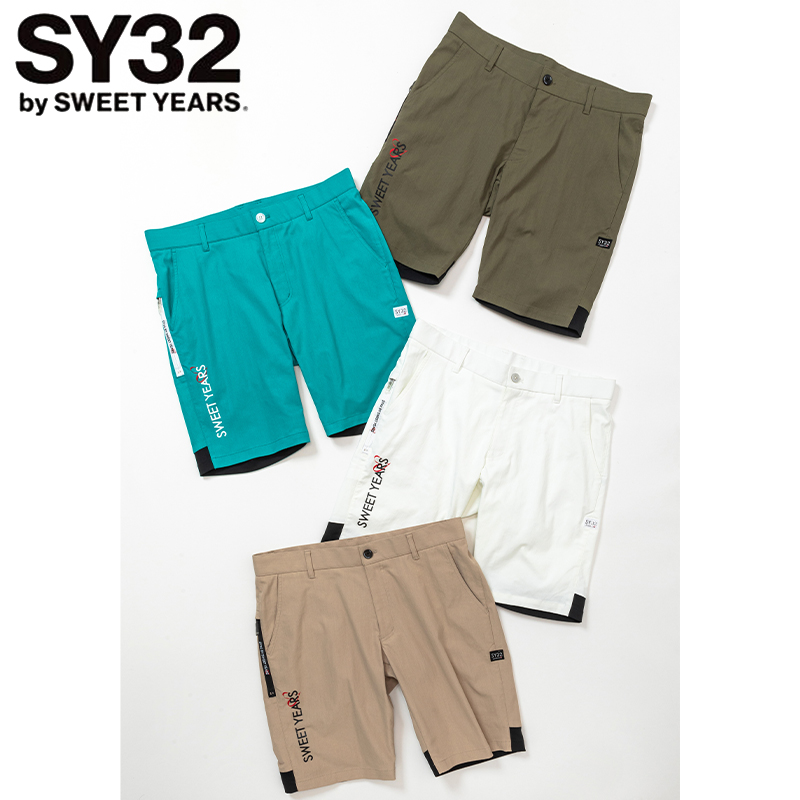 【特価/即納】2024 SY32 GOLF メンズ RECYCLE WOVEN OX STRETCH SHORTS SYG-24S35 日本正規品 ショートパンツ ハーフパンツ