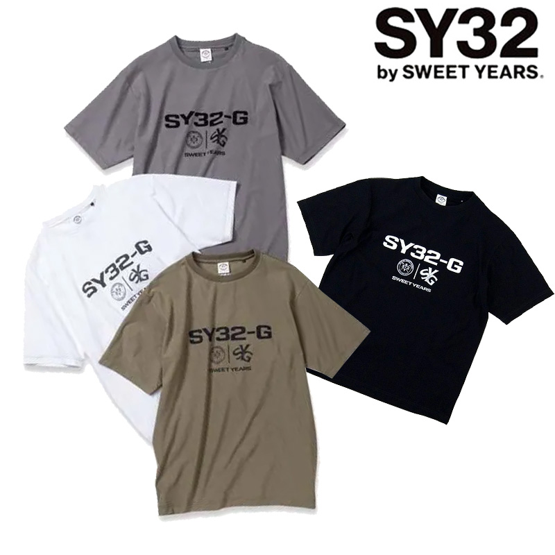 【即納】2025 SY32 ゴルフ メンズ モックネック Tシャツ MOCK TEE SYG-25S033 日本正規品 SY32 by SWEET YEARS（エスワイサーティトゥバイスィートイヤーズ
