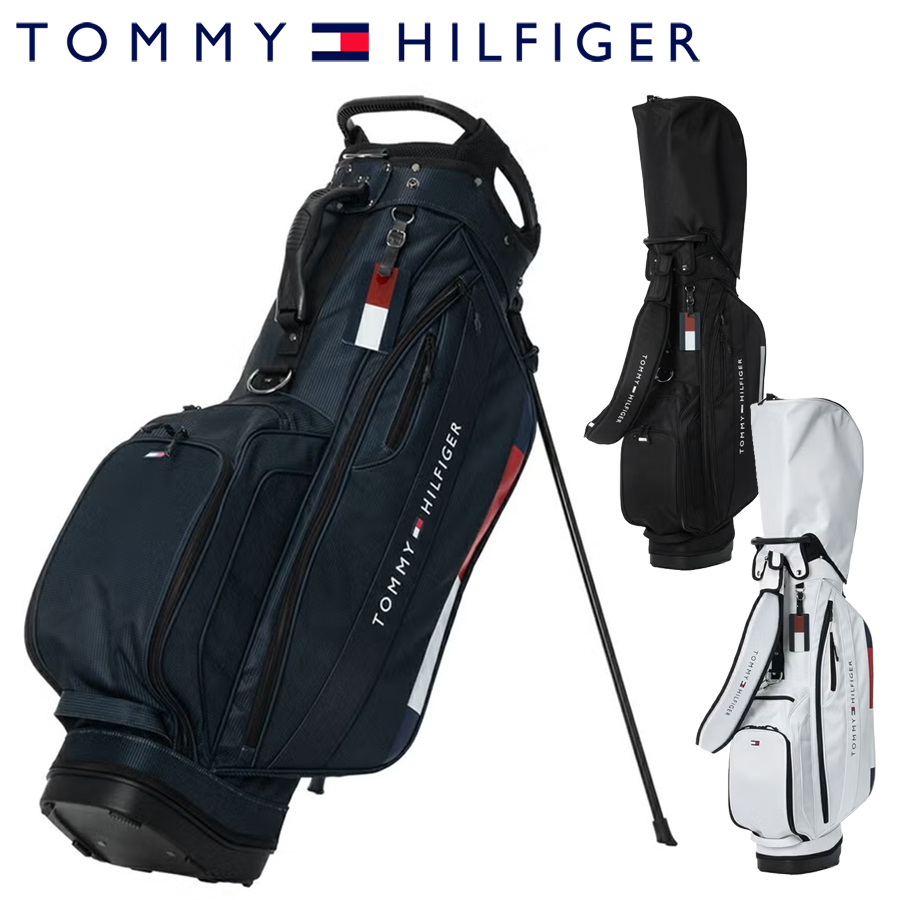 トミーヒルフィガー スタンドキャディバッグ【9.0型】ネイビーthmg6sc8 TOMMY HILFIGER GOLF（トミー ヒルフィガー ゴルフ） 【即納】2026