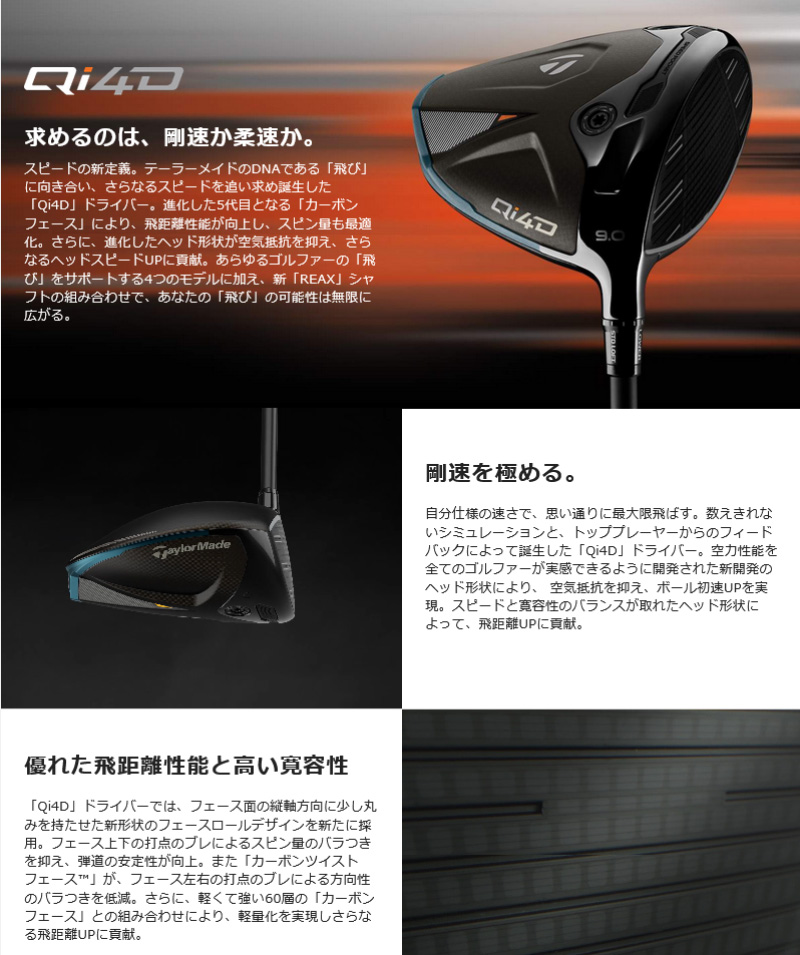 TaylorMade（テーラーメイド） 【右用即納あり】2026 Qi4D ドライバー
