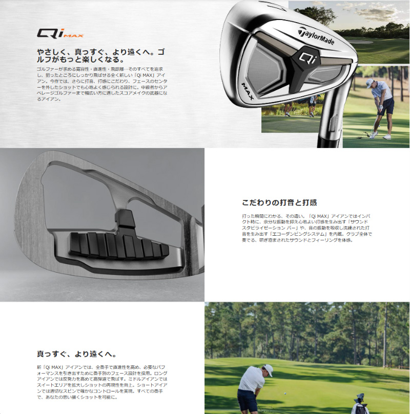 TaylorMade（テーラーメイド） 2026 Qi MAX アイアン (単品) REAX 65