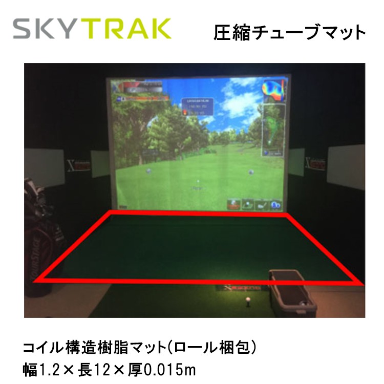 SKY TRAK スカイトラック 圧縮チューブマット　1枚　ゴルフ練習 スカイトラック ゴルフ SkyTrak 圧縮チューブマット 日本正規品 : Golf