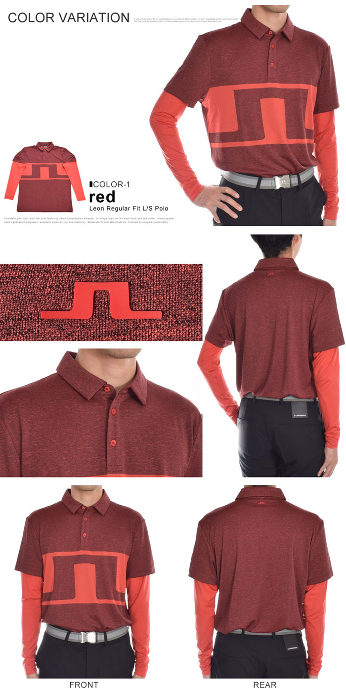 J. Lindeberg レギュラーフィット ポロシャツ M J.LINDEBERG （超お買い得半袖ウェア）J.リンドバーグ ジェフ