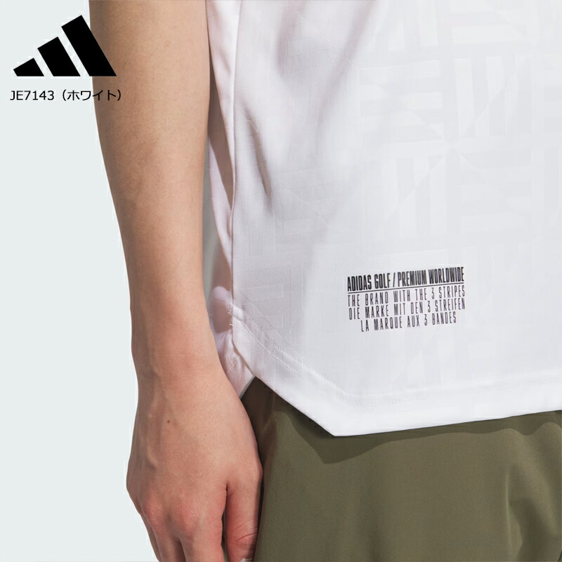 adidas アディダス ゴルフ メンズ BOS ロゴ柄 デボス モック