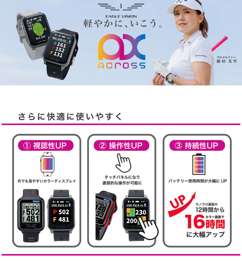 EAGLE VISION 朝日ゴルフ GPS ゴルフナビ イーグルビジョン ウォッチ