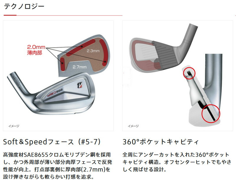 BRIDGESTONE（ブリヂストン） ブリヂストンゴルフ 258CBP アイアン 6本