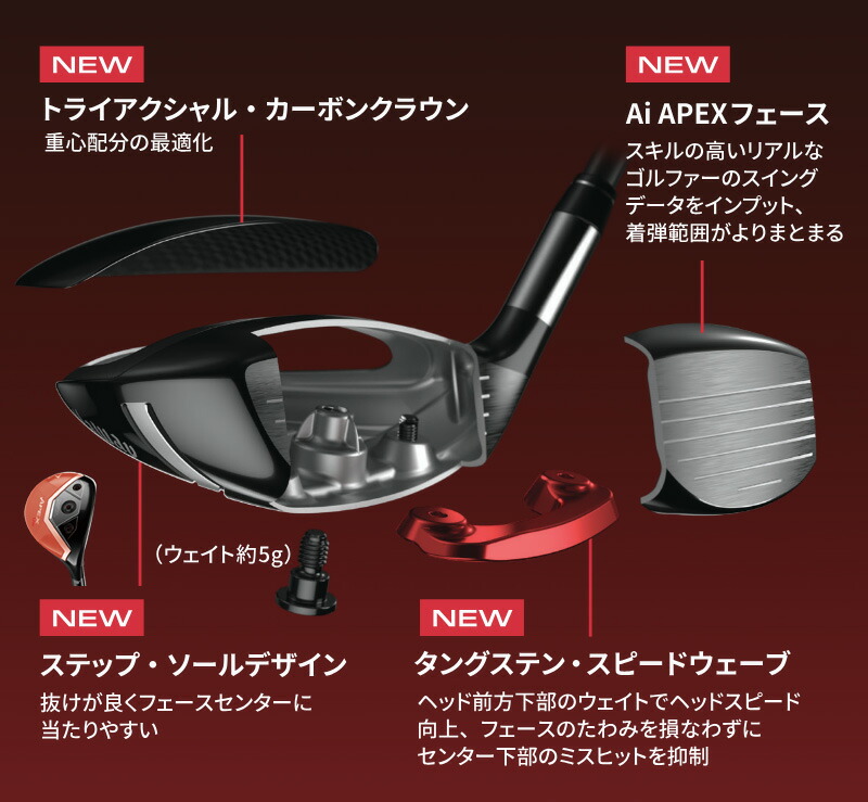 Callaway（キャロウェイ） APEX UW ユーティリティウッド (TENSEI