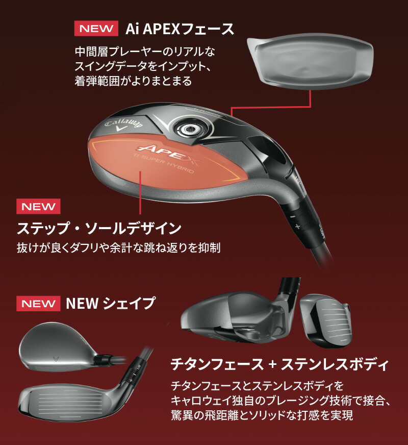 Callaway（キャロウェイ） APEX Ti SUPER HYBRID スーパーハイブリッド