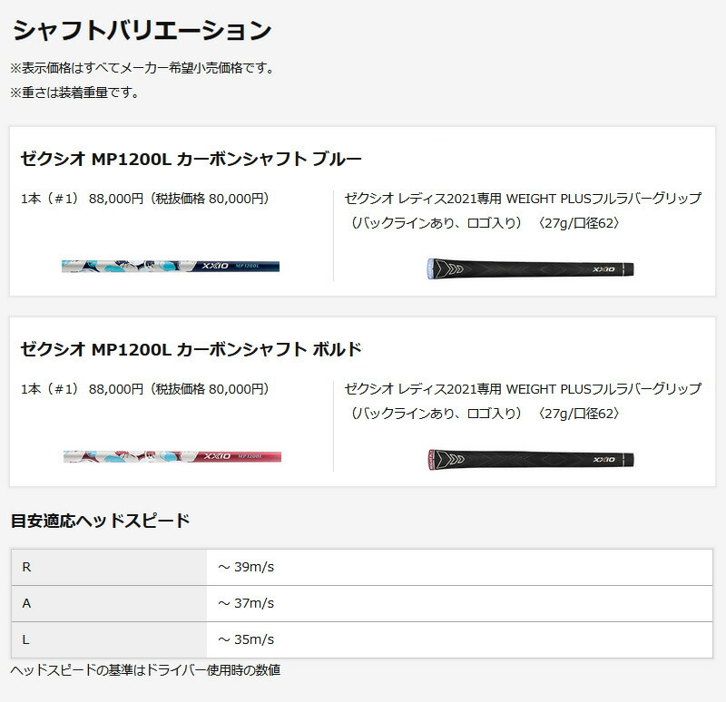 XXIO (レディース)ダンロップ ゼクシオ12 ドライバー MP1200L XXIO (レディース)ダンロップ ゼクシオ12 ドライバー MP1200L