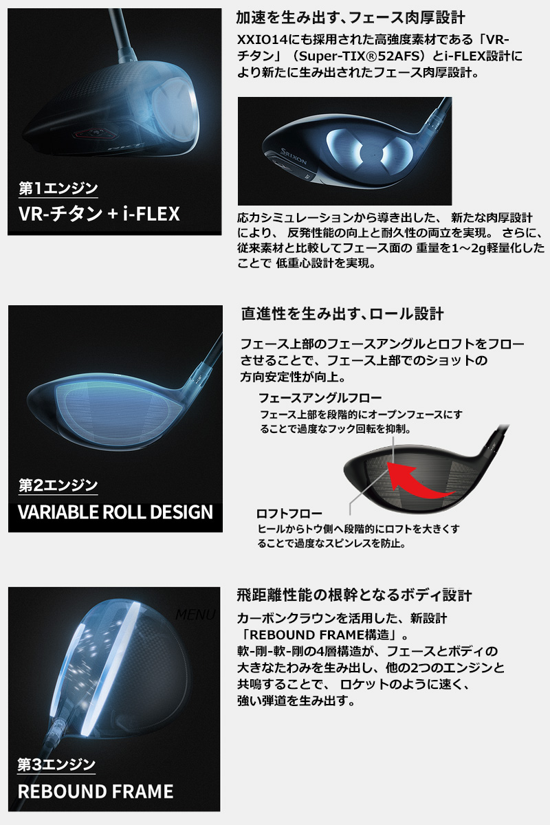 SRIXON （先行予約）ダンロップ スリクソン ZXi RKT ドライバー
