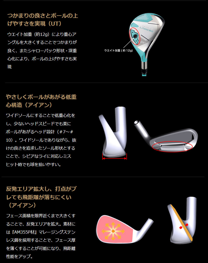 日本限定】HONMA 65周年記念 Japan Limited Model レディース フル