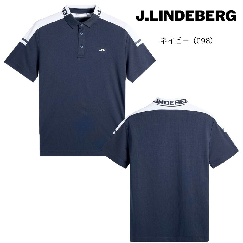 ☆新品 J.LINDEBERG ジェイ.リンドバーグ ポロシャツ 青 M 春夏 J