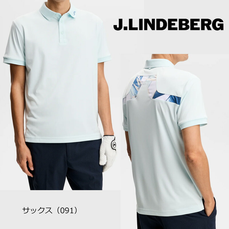 ジェイリンドバーグ ゴルフ KV Print Polo（071-25243）2026春夏 半袖