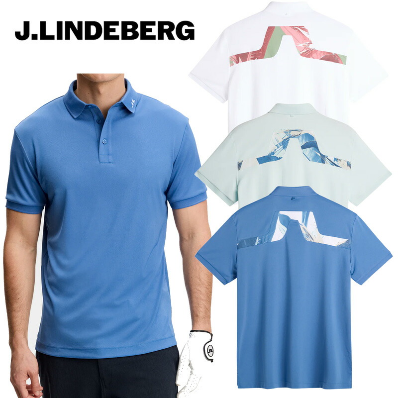 ジェイリンドバーグ ゴルフ KV Print Polo（071-25243）2026春夏 半袖