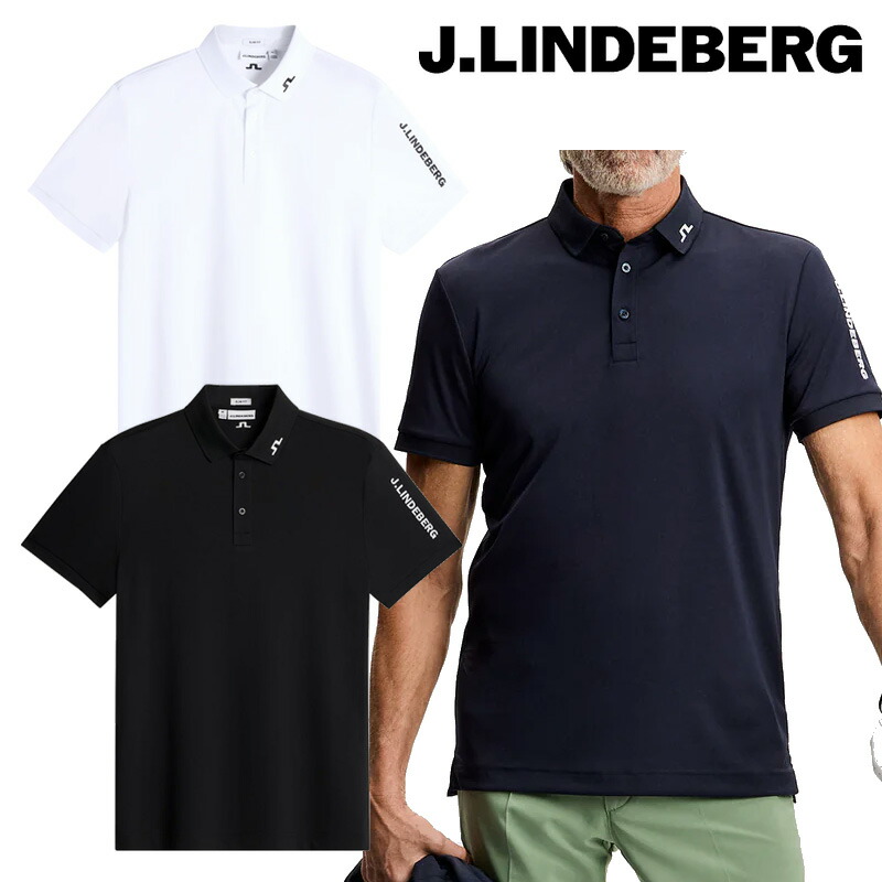 ジェイリンドバーグ ゴルフ Tour Tech Slim Fit Polo（071-25241）2026