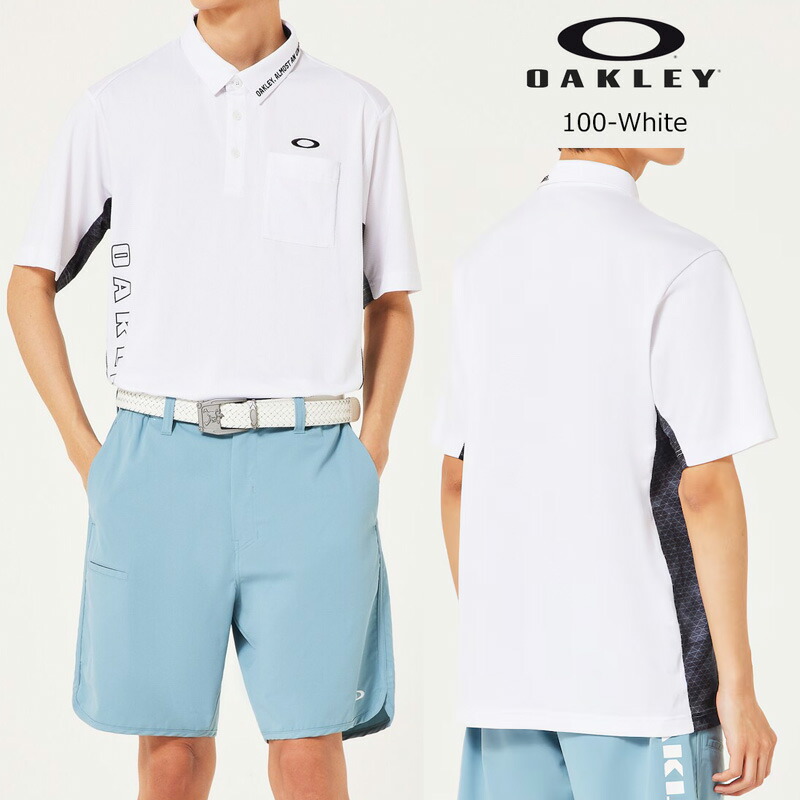 新品 OAKLEY オークリーゴルフ 撥水プルオーバー 半袖切替 UV50 L 新品 OAKLEY オークリーゴルフ 撥水プルオーバー 半袖切替 UV50