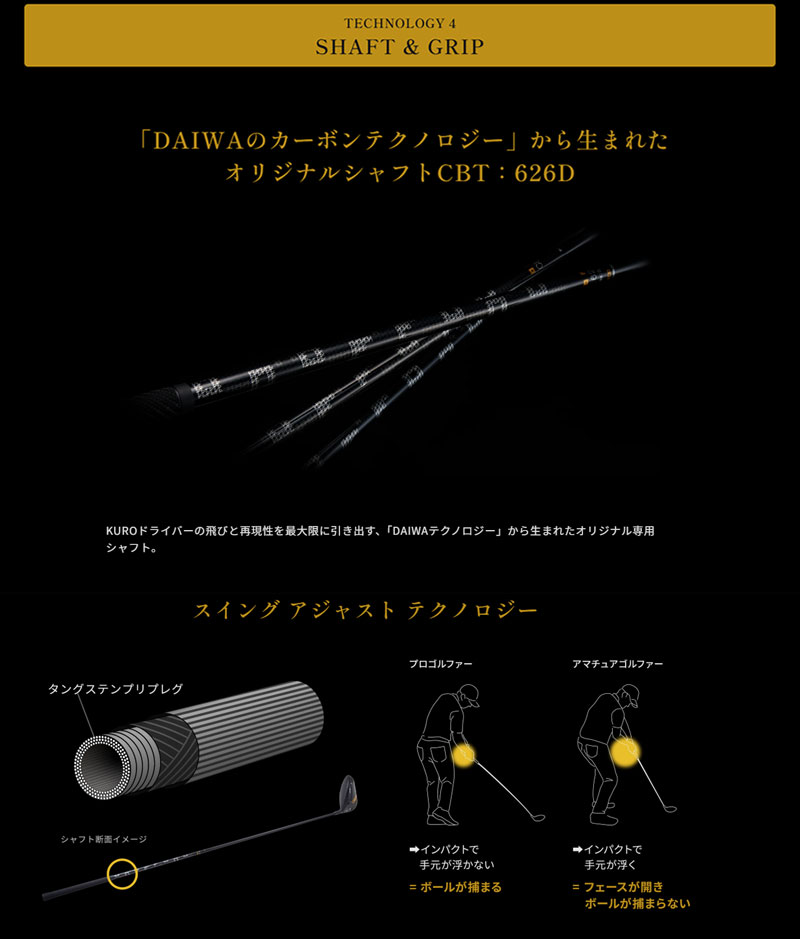 ONOFF（オノフ） ドライバー クロ CBT626D オリジナルカーボンシャフト