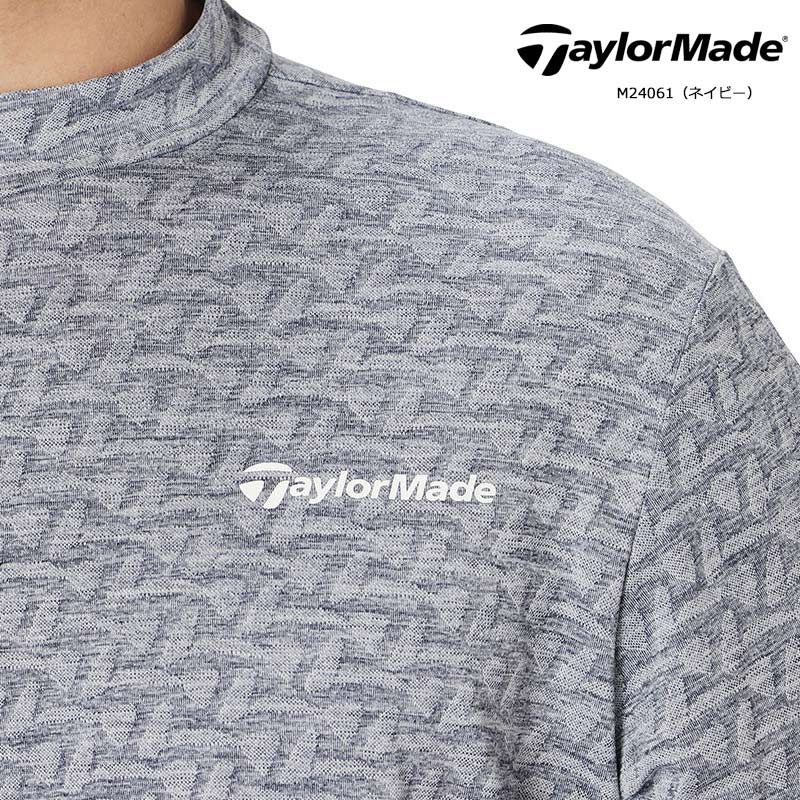 TAYLORMADE モックネックシャツとパンツセットアップネイビーホワイト