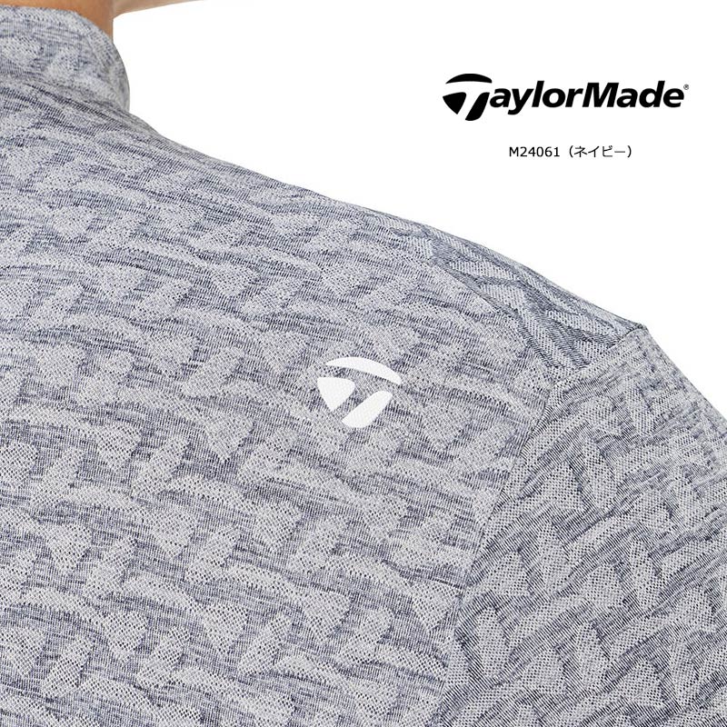 TAYLORMADE モックネックシャツとパンツセットアップネイビーホワイトXS TAYLORMADE モックネックシャツとパンツセットアップネイビーホワイト