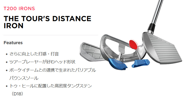Titleist タイトリスト T200 アイアン 6本セット（#5-PW）N.S.