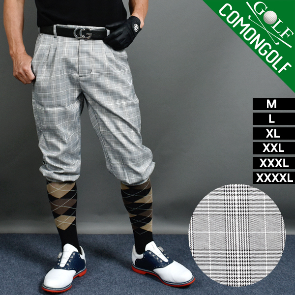 ゴルフウェア メンズ ゴルフパンツ ショートパンツ クロップド