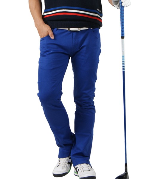 ゴルフウェア メンズ ゴルフパンツ ストレッチ ズボン 大きいサイズ ロングパンツ スリット 迷彩柄...