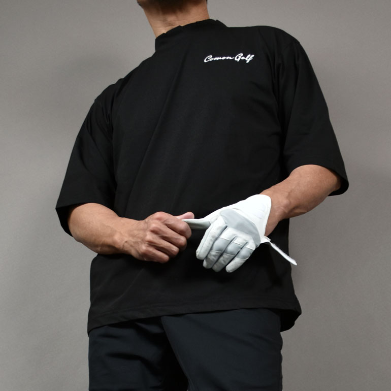 COMONGOLF ゴルフウェア メンズ 半袖 春夏 モックネック シャツ
