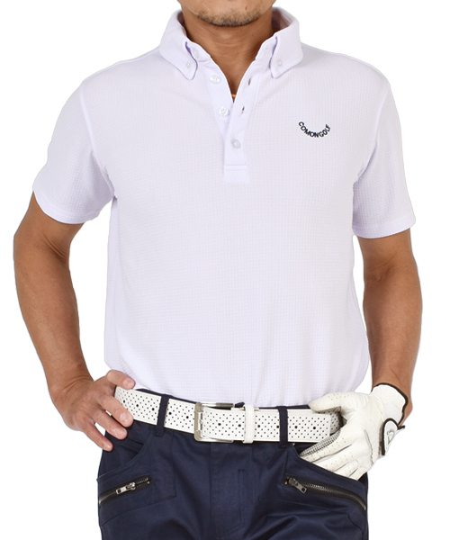 ポロシャツ メンズ ゴルフ 半袖 大きいサイズ ゴルフウェア ボタンダウン ゴルフポロシャツ 春夏 ゴルフトップス おしゃれ  サンタリートCG-SP541