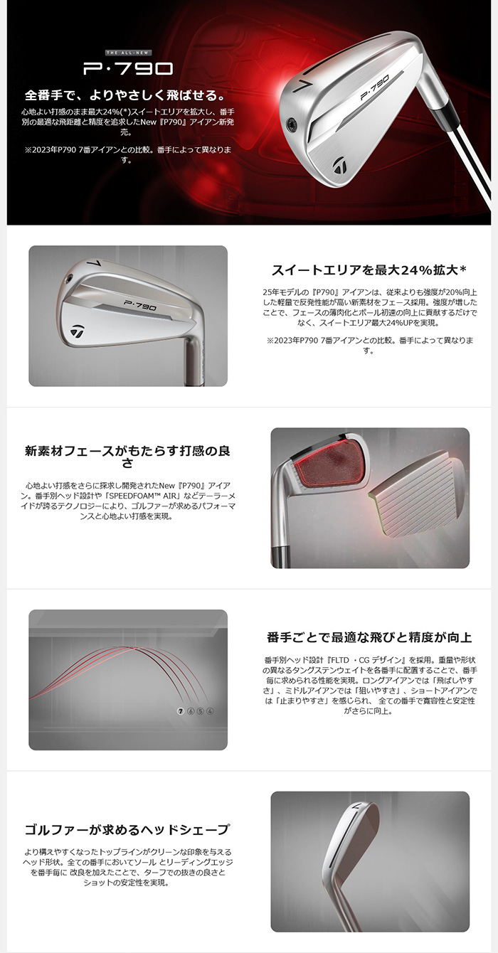 TaylorMade ゴルフクラブ カスタム テーラーメイド P790 2025