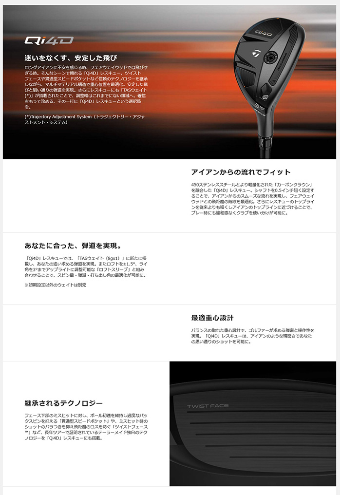 TaylorMade（テーラーメイド） ゴルフクラブ 左用 カスタム Qi4D