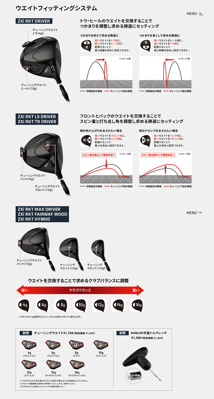 SRIXON ゴルフクラブ スリクソン Zxi RKT フェアウェイウッド TENSEI