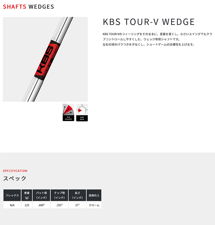 カスタム 23モデル アキラ ツアーウェッジ4 PVD仕上げ KBS TOUR V
